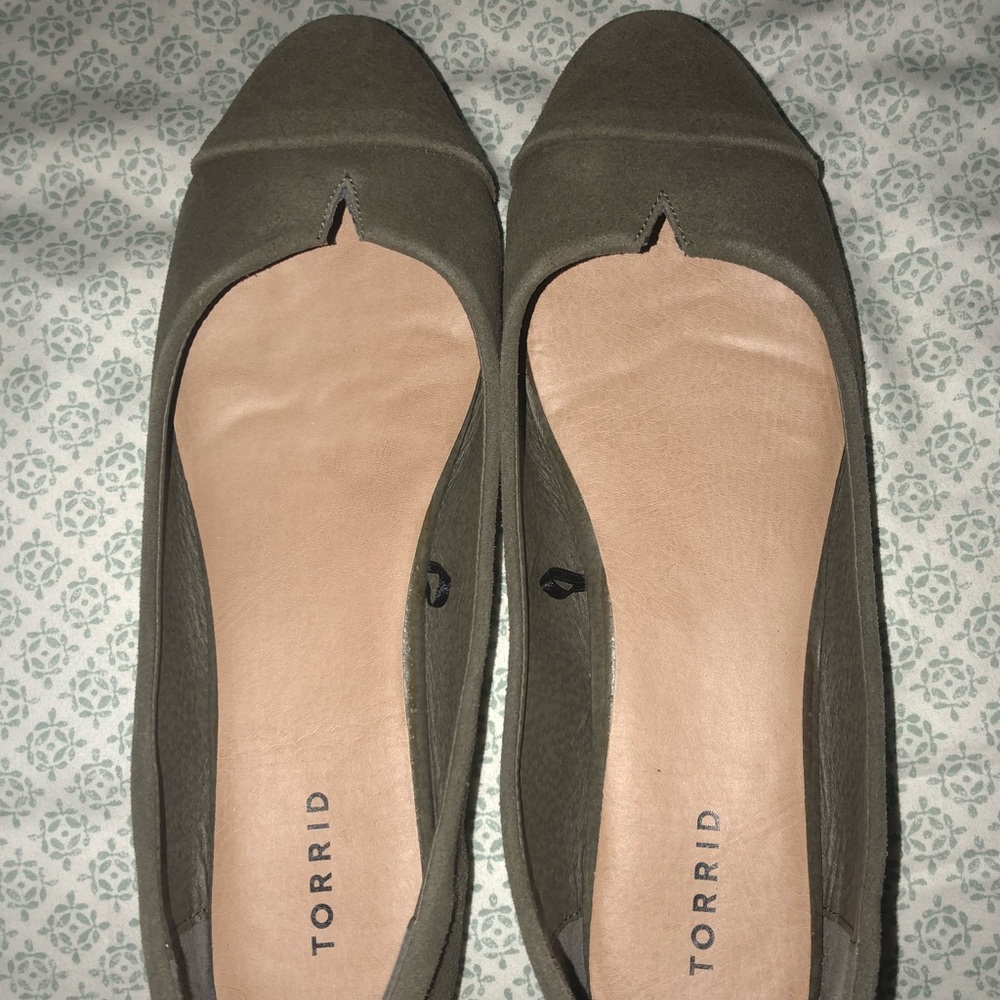 Olive green torrid shoes
